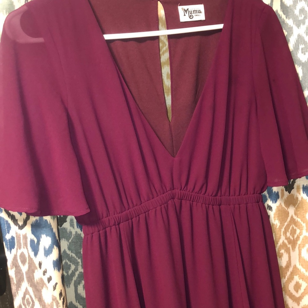 Show Me Your MuMu Merlot Emily dress size Small